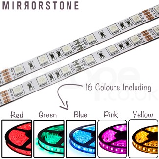 1m 24v RGB Colour LED Tape, 14.4W