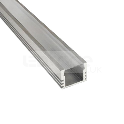 2m Flat Aluminium Profile, Pack of 3