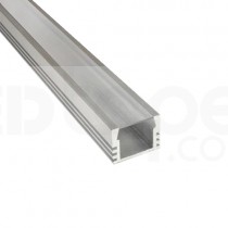 2m Flat Aluminium Profile, Pack of 3